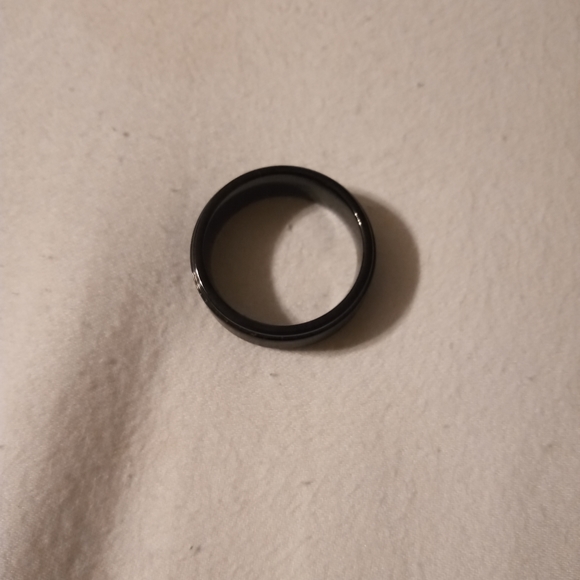 Tungsten black mens ring - Picture 2 of 2
